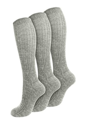 3 PAAR  - Kniestrümpfe - grau