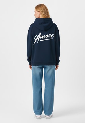 AMORE BACK EMBROIDERY - Felpa - dark blue