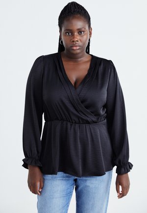 Vero Moda Curve VMCMARY SMOCK - Blouse - black