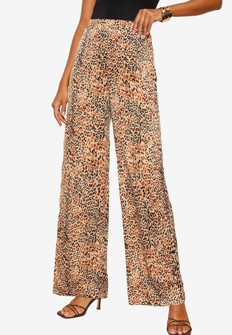 Friends Like These WIDE LEG WITH ELASTIC WAIST - Püksid - brown