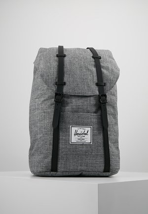 Herschel RETREAT - Mochila - raven crosshatch / black rubber