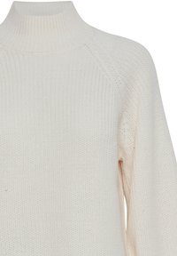 b.young MIT BALLONÄRMELN STEHKRAGEN - Strickpullover - weiß