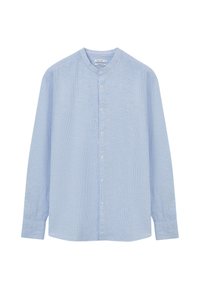 COREANA A RIGHE - Camicia - var azzurro