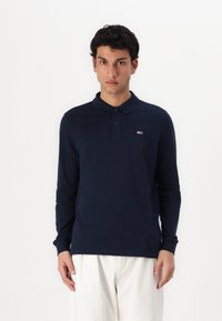 Tommy Jeans SLIM PLACKET  - Polo - dark night navy