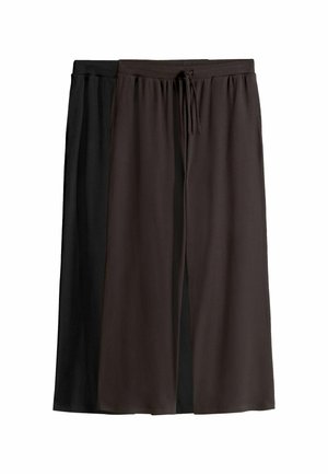 REGULAR FIT - 2 PACK WIDE - Pantalones - black chocolate brown