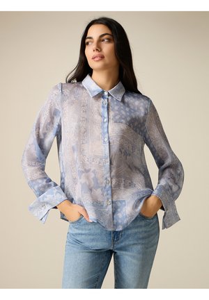FANTASIA FOULARD - Chemisier - azzurro