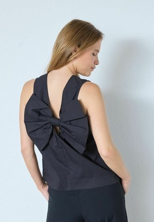 SANNACC BOW - Bluse - black