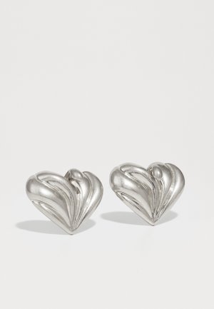 PISTIL HEART EARRINGS - Oorbellen - vintage silver-coloured