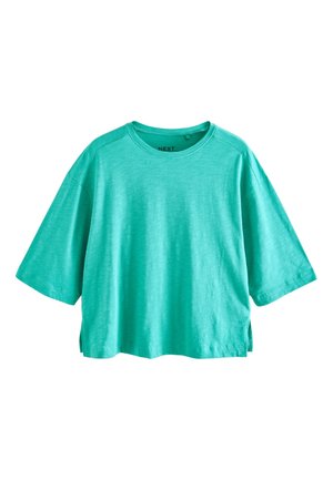 REGULAR FIT - SLUB CREW NECK - Hosszú ujjú felső - green