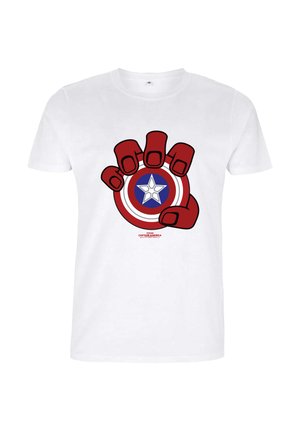 Henry Tiger, CAPTAIN AMERICA BRAVE NEW WORLD HAND AND SHIELD - Print T-shirt - white
