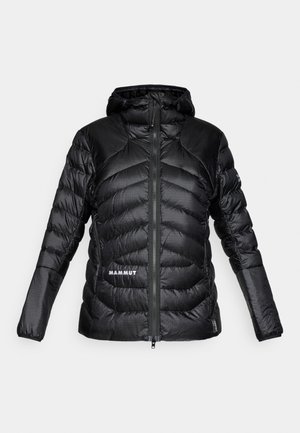 EIGER NORDWAND LIGHT HOODED JACKET WOMEN - Bunda z prachového peří - black