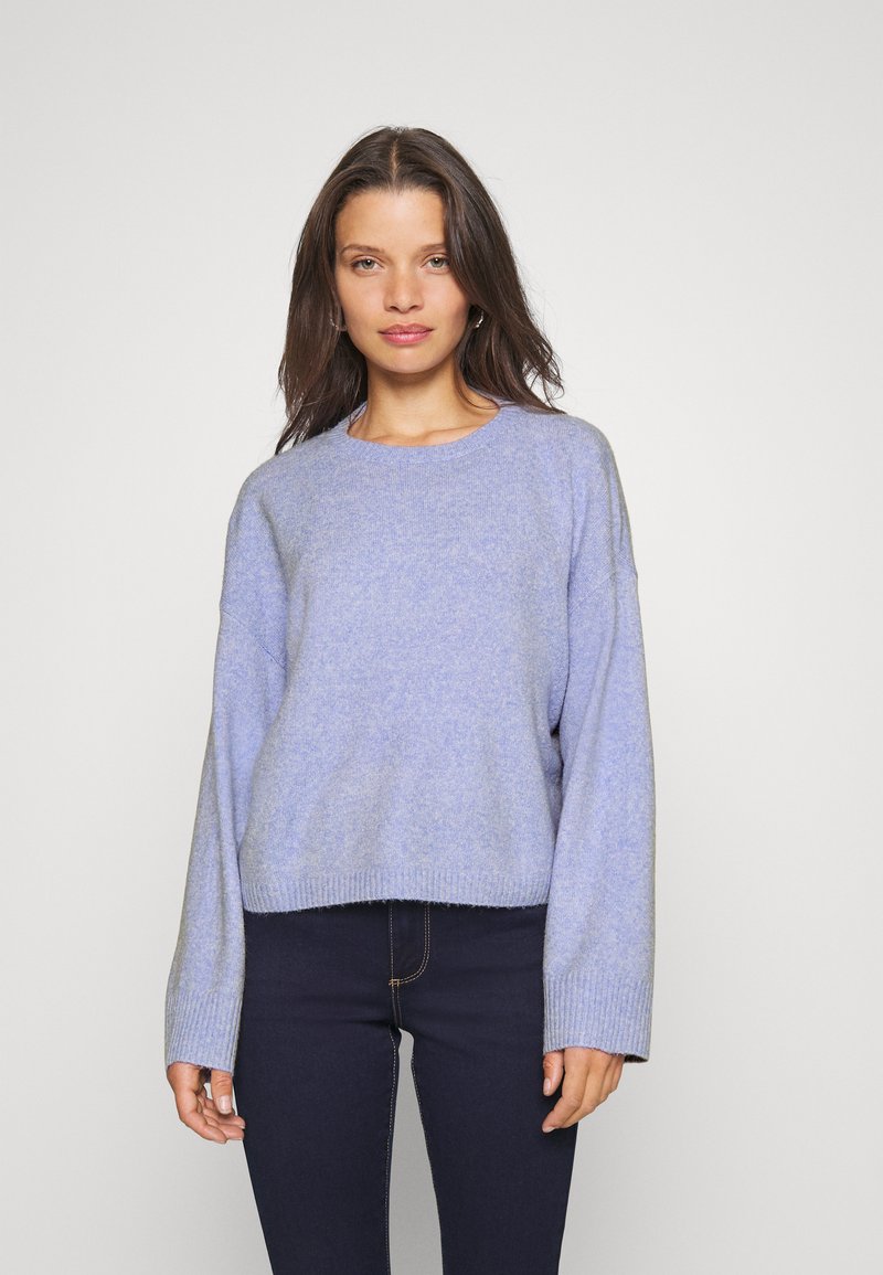 Vero Moda Petite VMDOFFY O NECK BOXY - Camisola - jacaranda