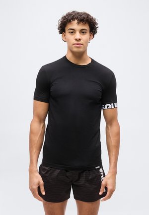 SUNSET CHASER ROUND NECK - Spodné tričko - black/white