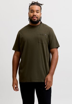 Jack & Jones, T-SHIRT PLUS SIZE BADGE T-SHIRT - T-shirt basique - rosin
