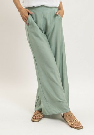 Dona x Lisa, PANTALON FLUIDE EPENE - Pantalon classique - vert amande