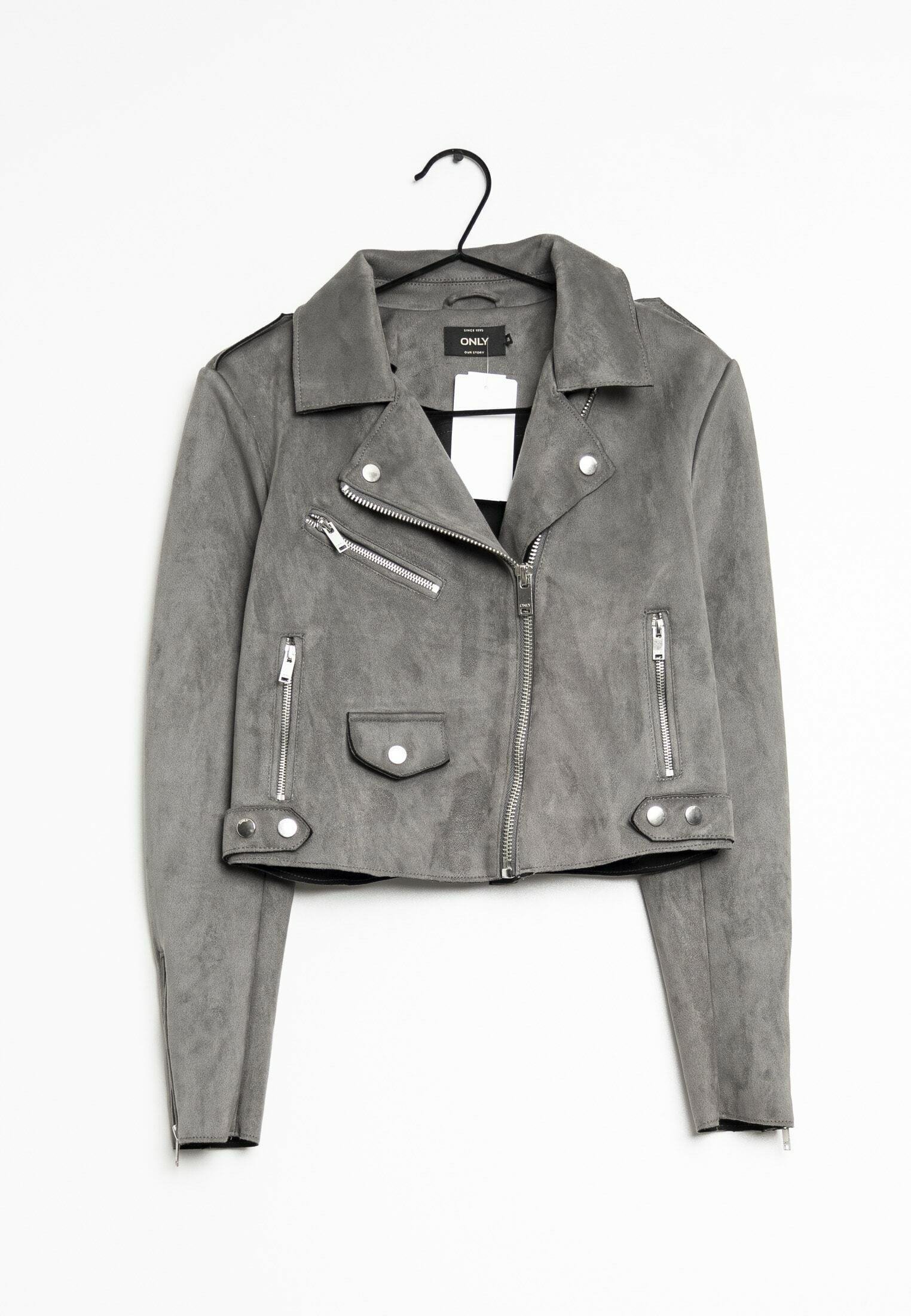 ONLY Veste en similicuir grey/gris (Seconde main)