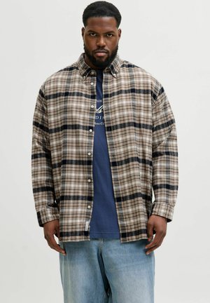 JPRBLUBARKLEY XMAS - Hemd - simply taupe