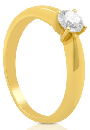 MUAU Schmuck SOLITAIRE RING DIAMANT 0.40CT. - Anello - gelbgoldfarben