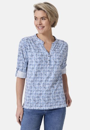 Stooker Women MARIE PRINT 3/4-ARM - Langarmshirt - blue ikat aop