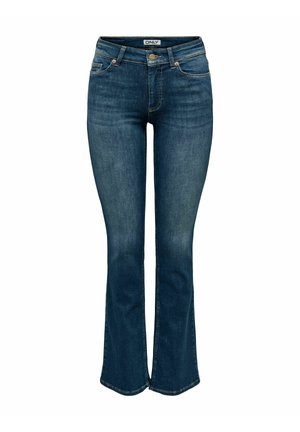 ONLBLUSH MITTLERE TAILLE - Platėjantys džinsai - dark blue denim