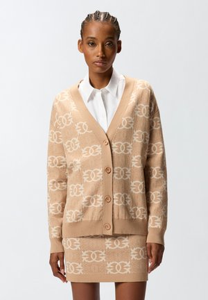 HALF BREED - Cardigan - camel/white