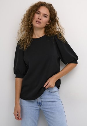 PUFF ROUND NECK - Basic T-shirt - black