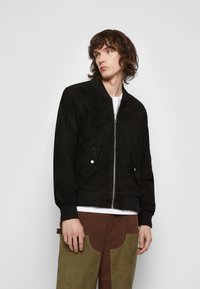 Deadwood COMBO - Casaco de couro - black