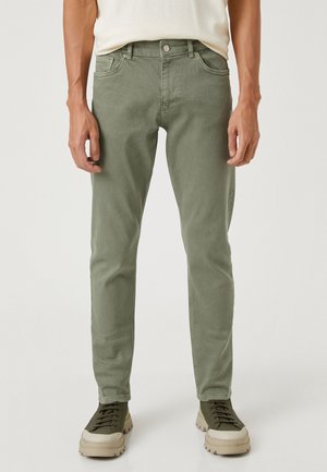 Jeans straight leg - khaki