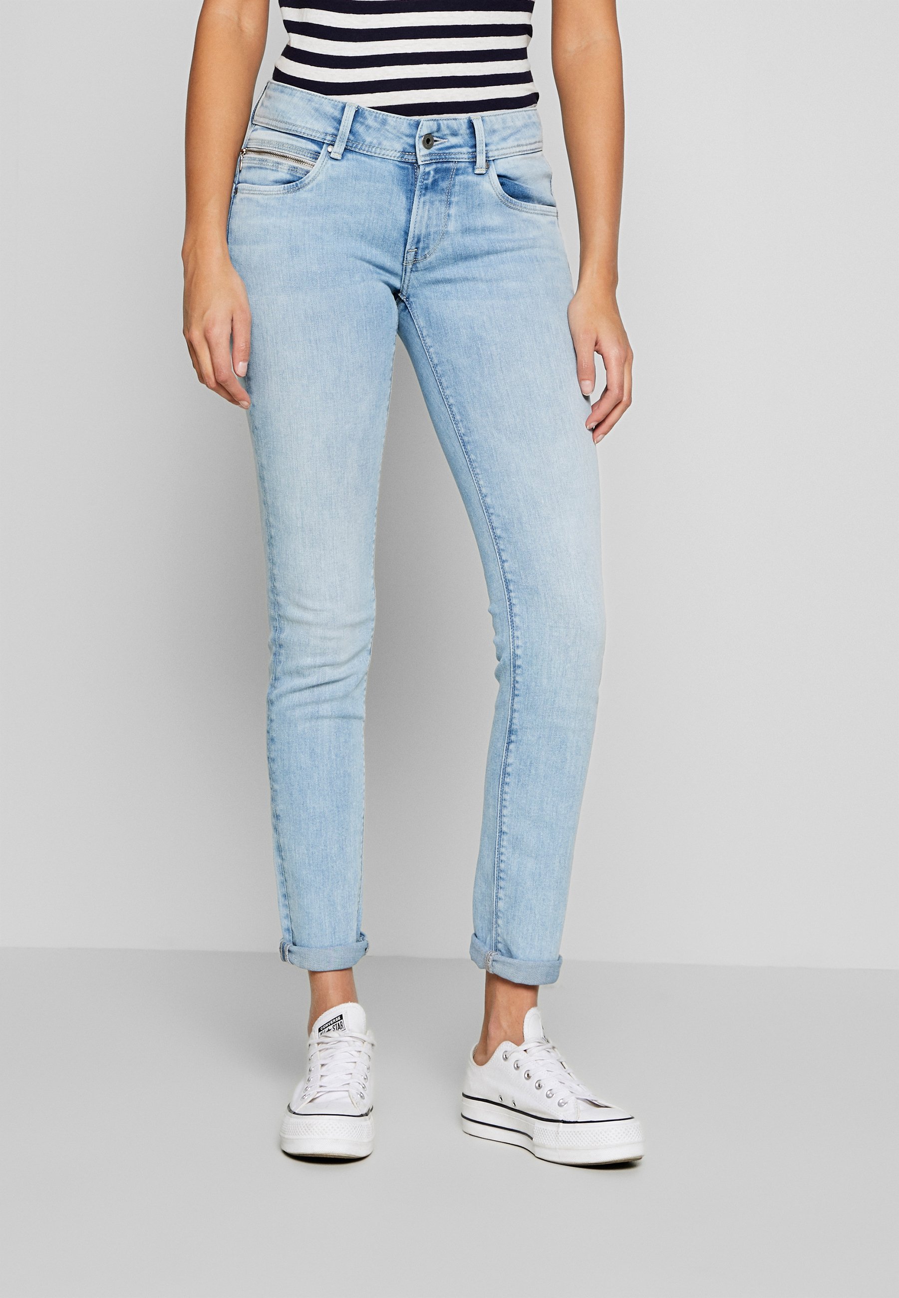 Pepe Jeans KATHA - Slim fit jeans - light-blue denim - Zalando.de