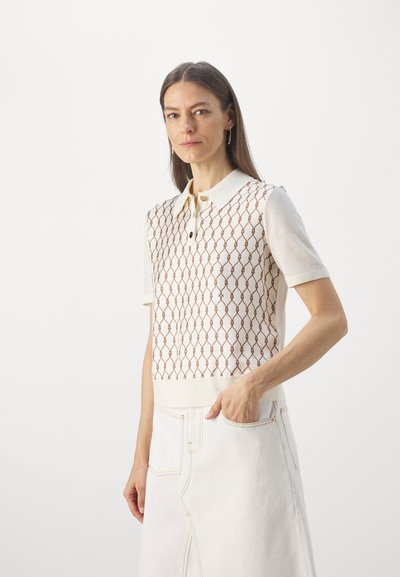 Tory Burch FRONT - Piké - new ivory/brown