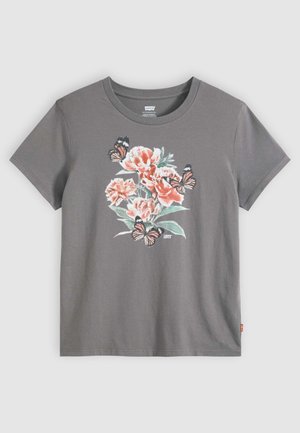 Levi's®, THE PERFECT TEE - T-shirt imprimé - grungy flower field with serif smoked pearl