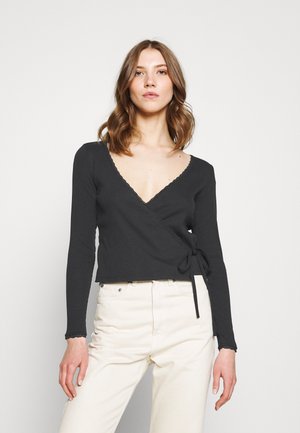 Langærmede T-shirts - black