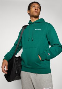 Champion ICONS CONTRAST HOODIE - Kapuzenpullover - dark green