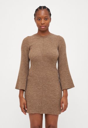 ONLMONICA O NECK DRESS - Strikkjoler - malt ball
