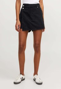JJXX GRETA SKORT - Átlapolós szoknya - black denim
