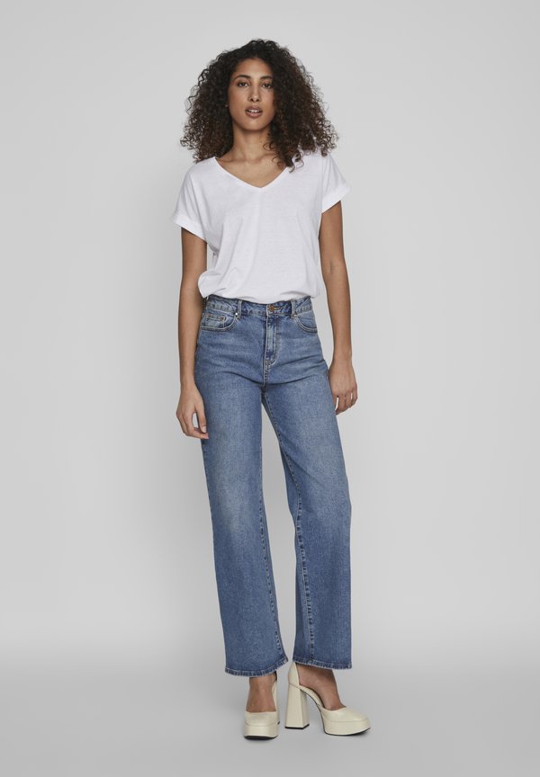 VIDREAMERS NEW V NECK - Basic T-shirt - optical snow3