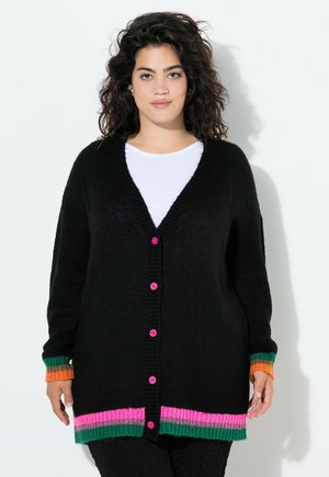 LOOSE FIT HAPPY-SCHRIFTZUG AUF DEM RÜCKEN - Vest - black