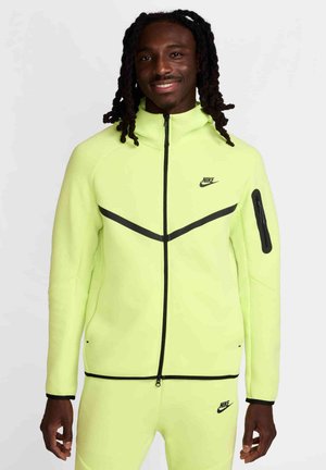 Zip-up sweatshirt - light lemon twist black