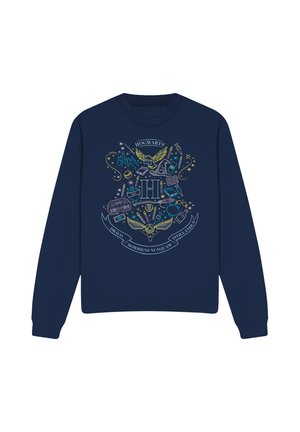 Warner Brothers, HARRY POTTER ICONIC HOGWARTS - Sweatshirt - dark blue
