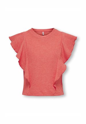 ONLY GIRLS STRETCH RUNDHALS - T-shirt med print - rose of sharon