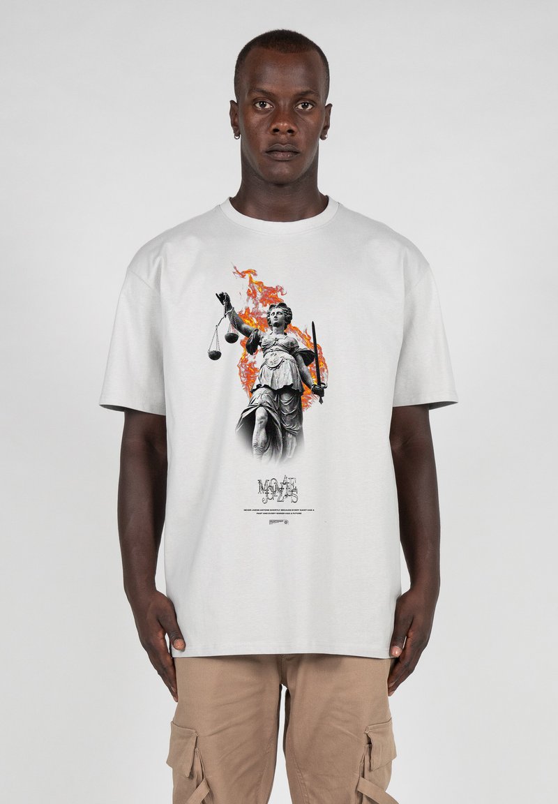 MJ Gonzales JUSTITIA HEAVY - T-shirts print - lightasphalt