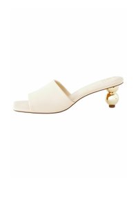 Next FOREVER COMFORT SQUARE TOE BUBBLE HEEL REGULAR FIT - Pantofle - bone