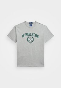 WIMBLEDON CLASSIC FIT LOGO T-SHIRT UNISEX - T-shirt con stampa - andover heather