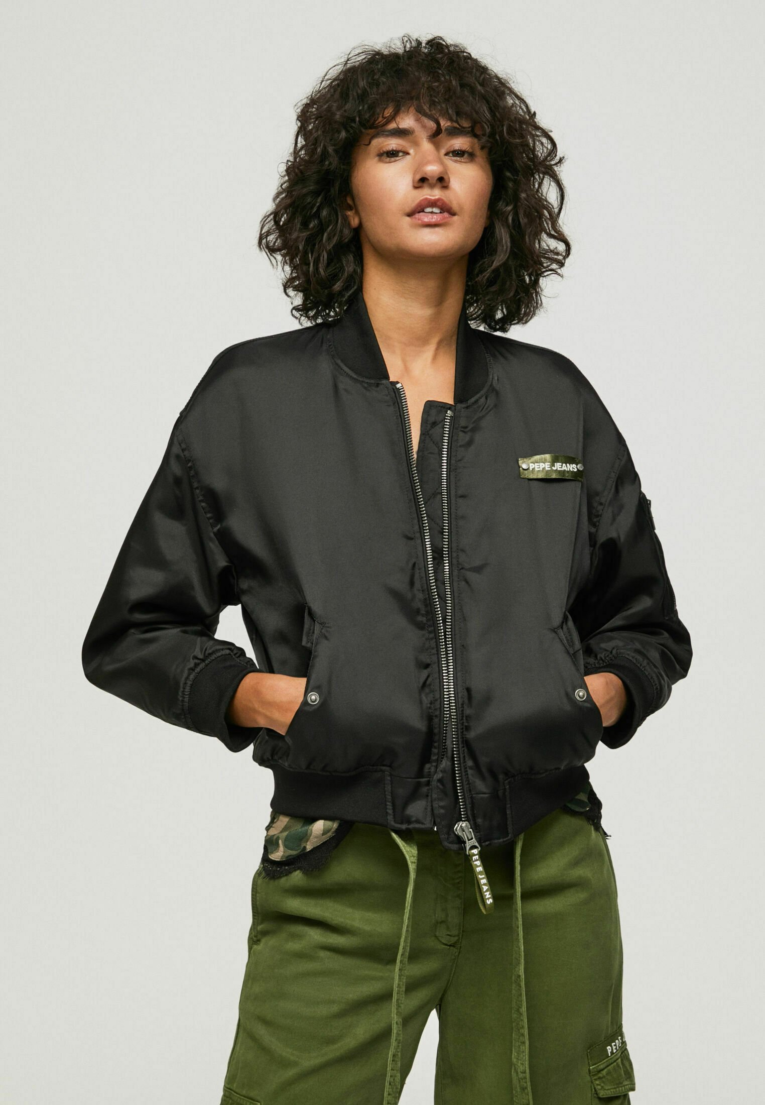 Pepe Jeans ANETTE - bomber - black/negro -