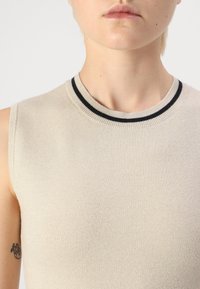 Abercrombie & Fitch LUXELOFT BARE BODYSUIT  - Top - taupe grey/black beauty