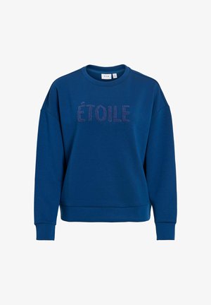 VILA, LONG SLEEVED SWEATSHIRT VIREFLECT ROUND NECK - Sweatshirt - navy peony