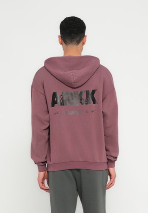 BOXY HOODIE UNISEX - Sportinis megztinis - muavé