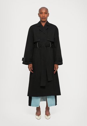 REWORKED BACK DETAIL - Trenchcoat - black/grey