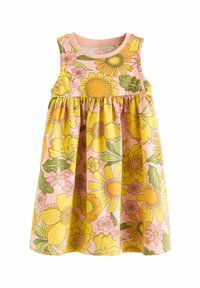 Next SHORT SLEEVE  REGULAR FIT - Trikotāžas kleita - yellow