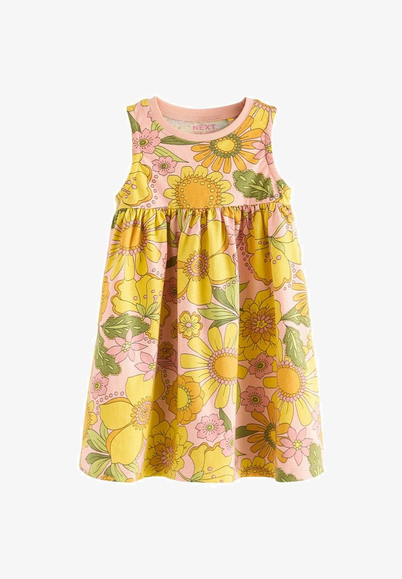 Next SHORT SLEEVE REGULAR FIT - Haljina od žerseja - yellow